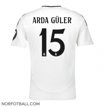 Billige Fotballdrakt Real Madrid Arda Guler #15 Replika Hjemmedrakt 2024-25 Kortermet